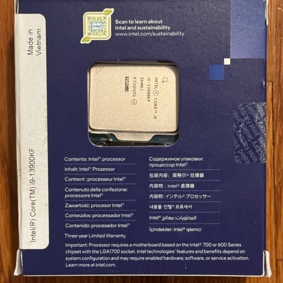 BRAND NEW: Intel Core Unlocked 13th Gen i9-13900KF LGA1700 - Picture 3 of 5